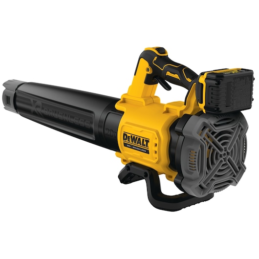 Profile of XR® Brushless, handheld blower with concentrator nozzle and battery