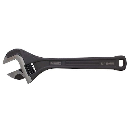 Profile of  12 inch All Steel Adjustable Wrench.