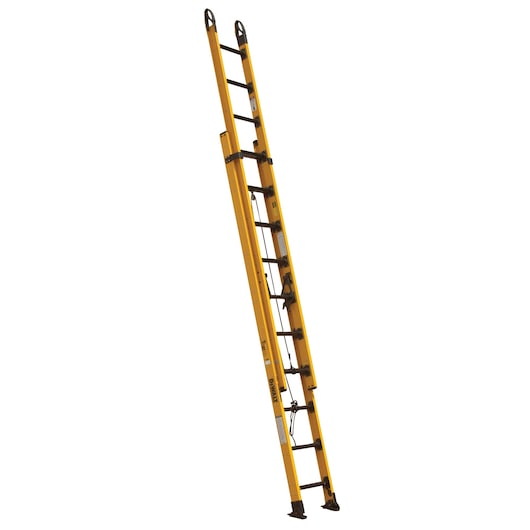 20 foot Fiberglass Extension Ladder 375 pound Load Capacity.