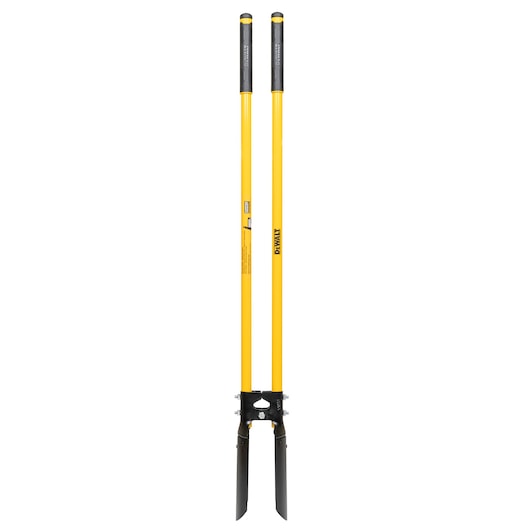 46 inch Fiberglass Handle Post Hole Digger on white background